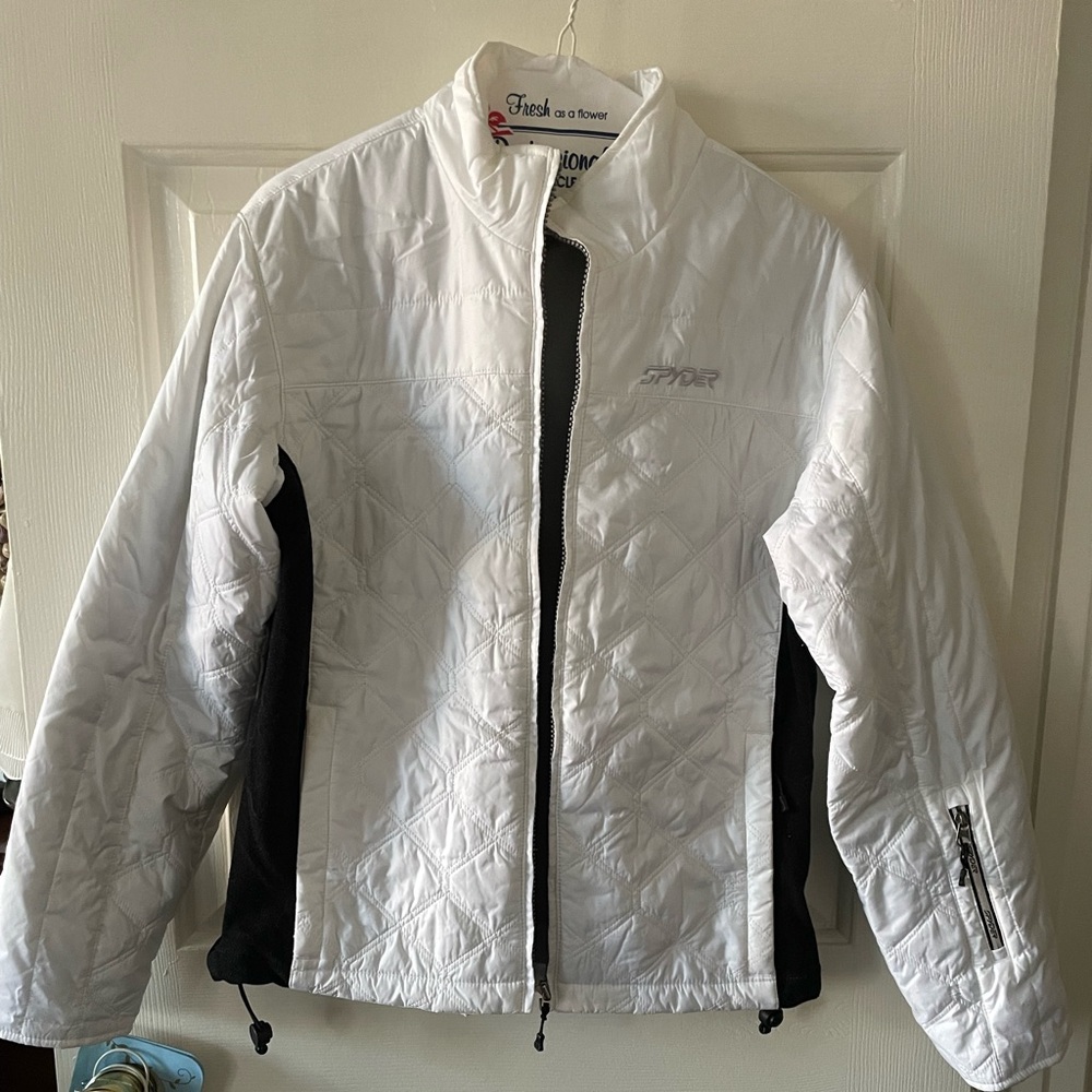 Awesome White Spyder quilt jacket